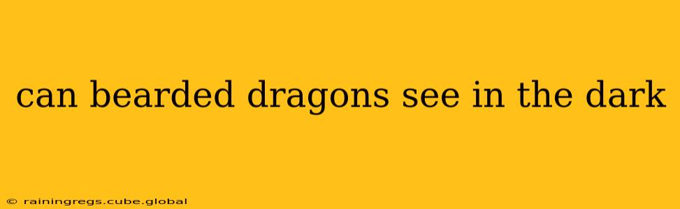 can bearded dragons see in the dark