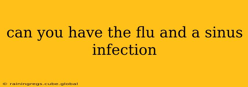 can you have the flu and a sinus infection