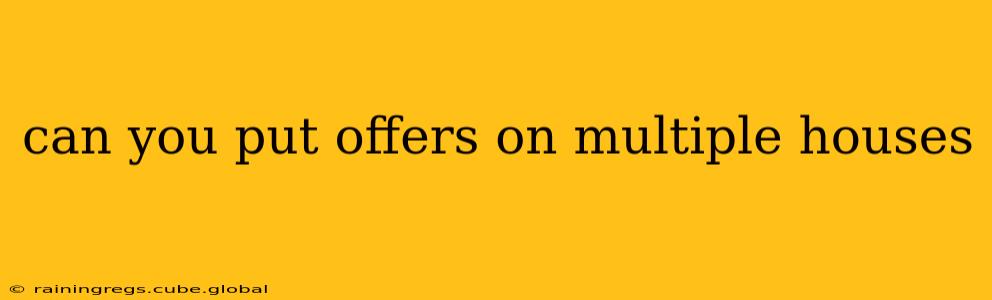 can you put offers on multiple houses