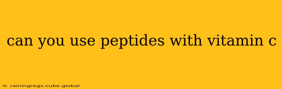 can you use peptides with vitamin c