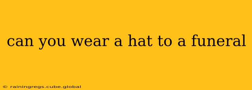 can you wear a hat to a funeral