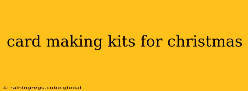 card making kits for christmas