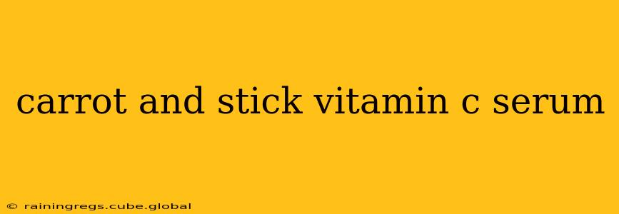 carrot and stick vitamin c serum