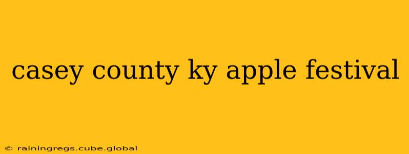 casey county ky apple festival