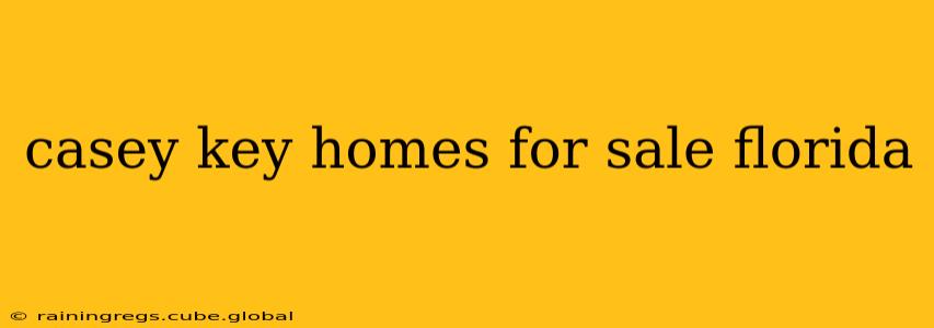 casey key homes for sale florida