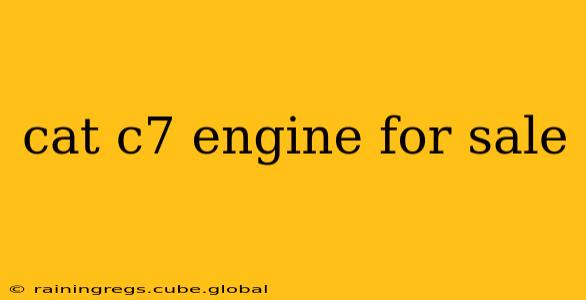 cat c7 engine for sale