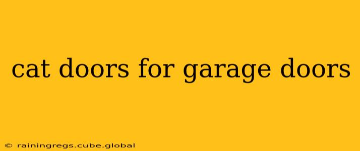 cat doors for garage doors