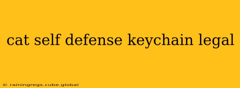 cat self defense keychain legal
