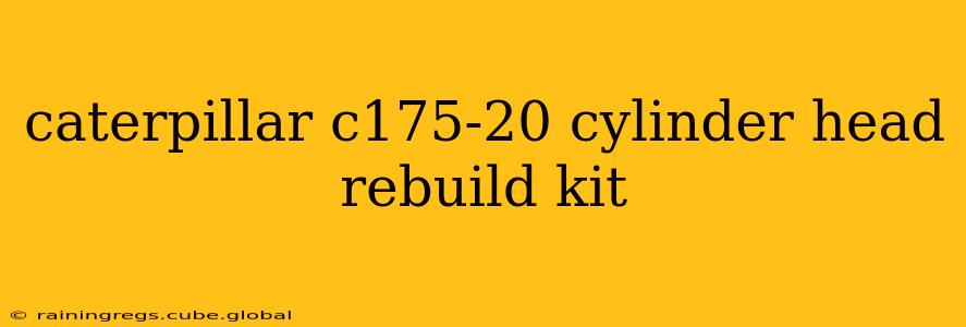 caterpillar c175-20 cylinder head rebuild kit