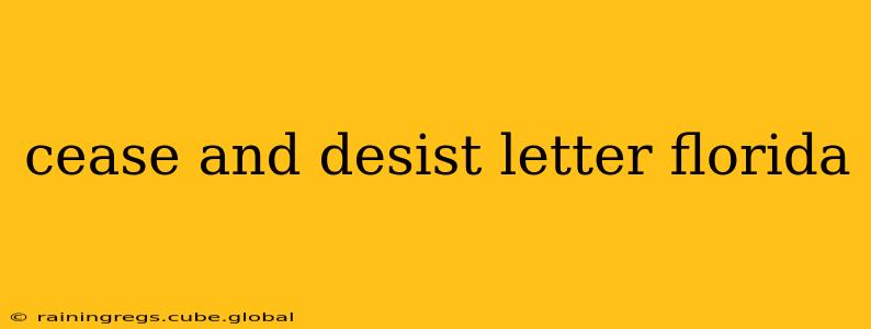 cease and desist letter florida