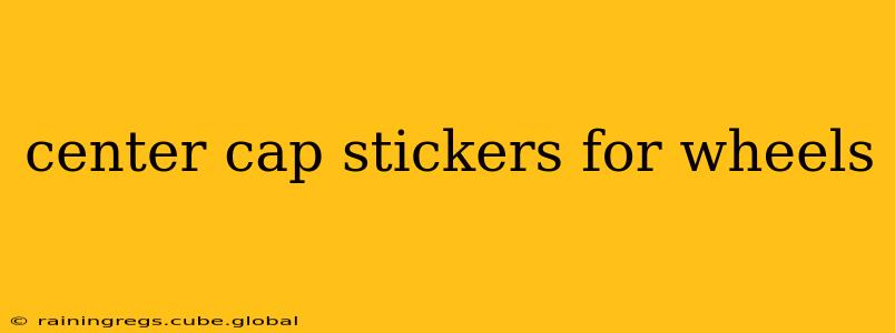 center cap stickers for wheels