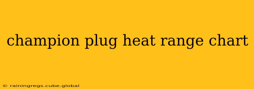 champion plug heat range chart