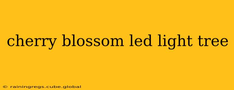 cherry blossom led light tree