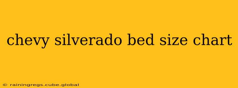 chevy silverado bed size chart