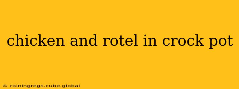 chicken and rotel in crock pot
