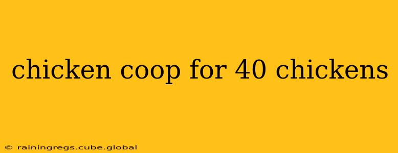 chicken coop for 40 chickens