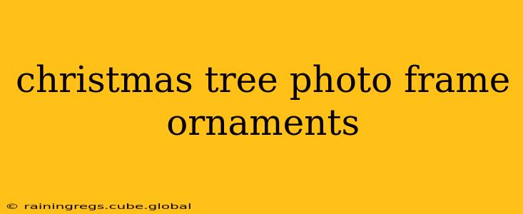 christmas tree photo frame ornaments