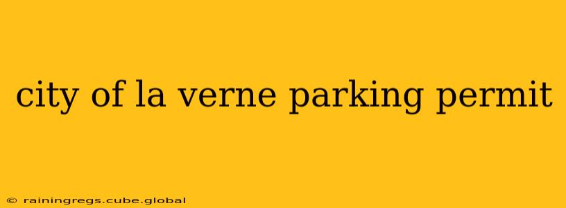 city of la verne parking permit