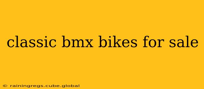 classic bmx bikes for sale