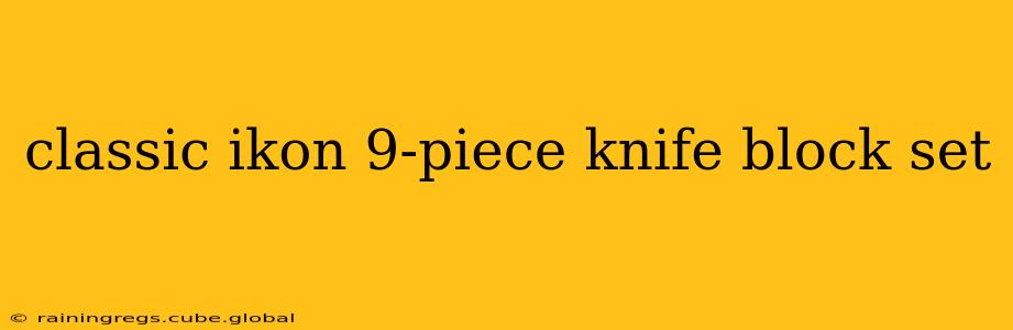 classic ikon 9-piece knife block set