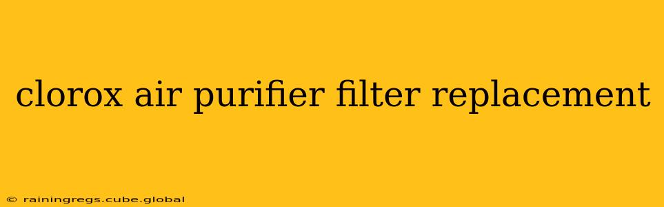 clorox air purifier filter replacement