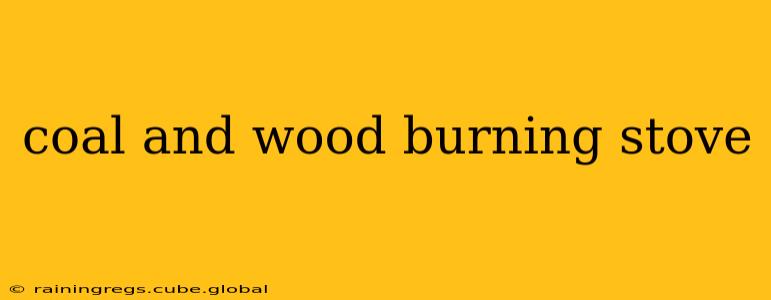 coal and wood burning stove