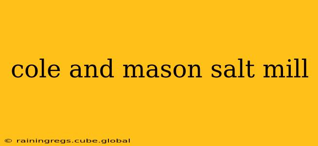 cole and mason salt mill