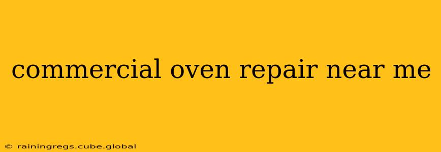 commercial oven repair near me