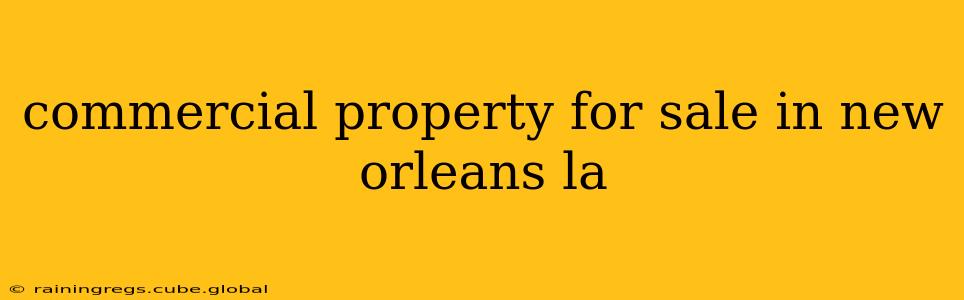 commercial property for sale in new orleans la