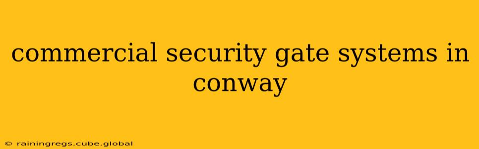 commercial security gate systems in conway
