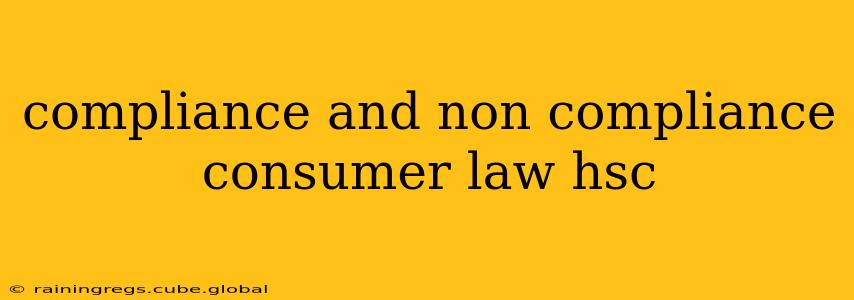 compliance and non compliance consumer law hsc