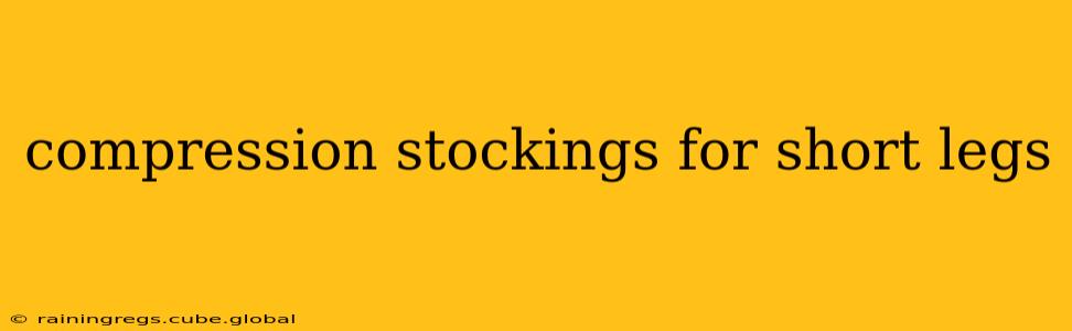 compression stockings for short legs