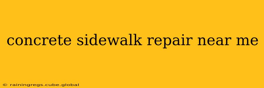 concrete sidewalk repair near me