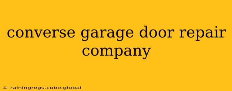 converse garage door repair company