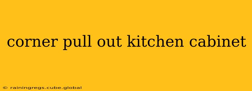 corner pull out kitchen cabinet