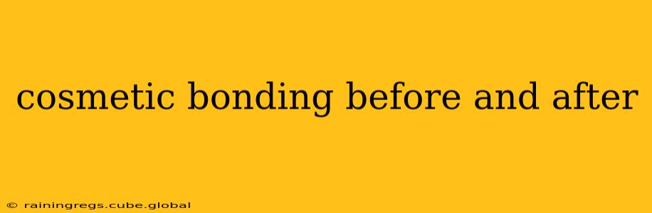 cosmetic bonding before and after