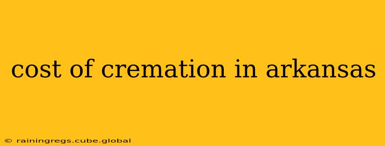 cost of cremation in arkansas