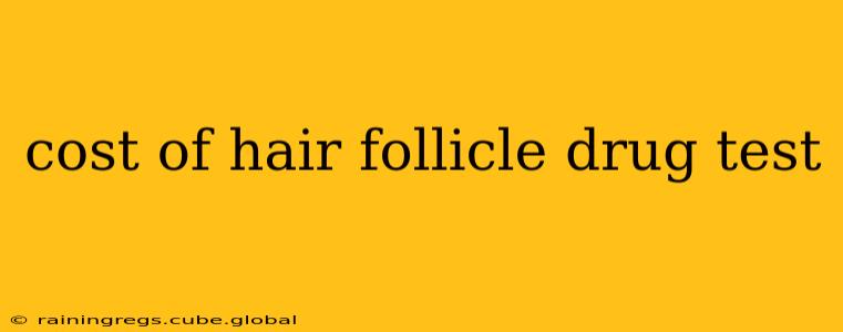 cost of hair follicle drug test