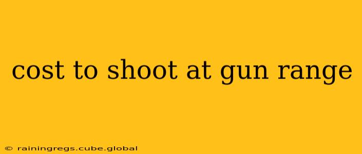 cost to shoot at gun range