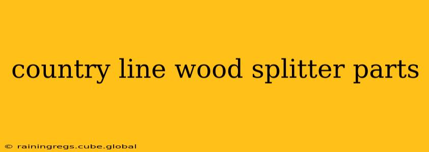 country line wood splitter parts