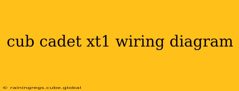 cub cadet xt1 wiring diagram