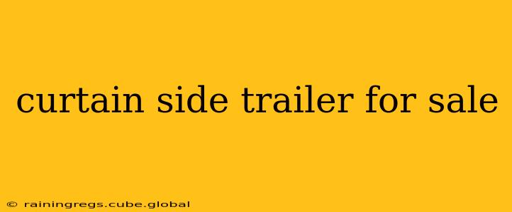 curtain side trailer for sale