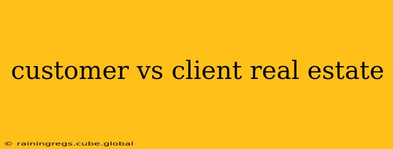 customer vs client real estate