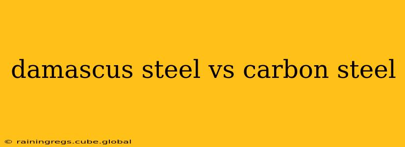 damascus steel vs carbon steel