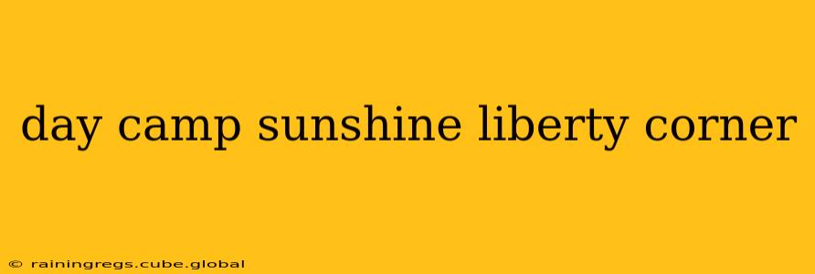 day camp sunshine liberty corner