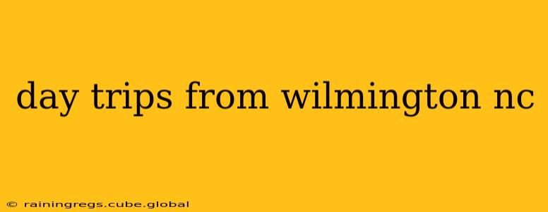 day trips from wilmington nc