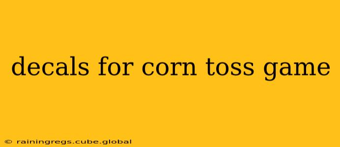 decals for corn toss game