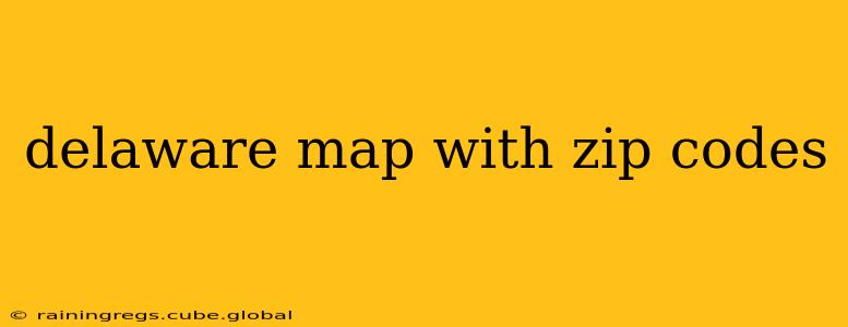 delaware map with zip codes