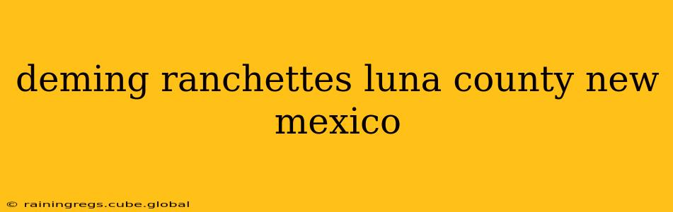 deming ranchettes luna county new mexico