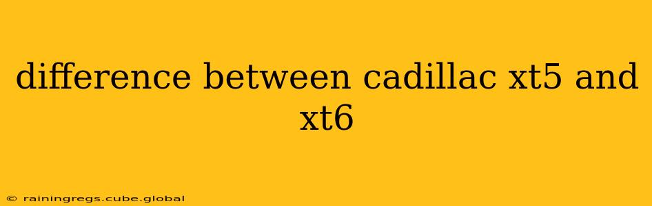 difference between cadillac xt5 and xt6